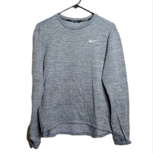 Nike Running Dri-Fit Gray Long Sleeve Shirt Size Medium